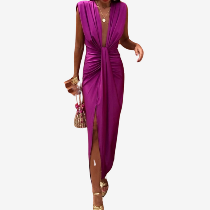 Assia™ Abito midi drappeggiato