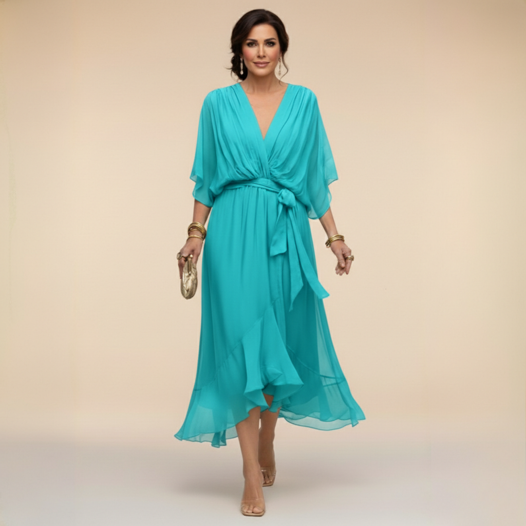 Monica - Vestito con scollo a V