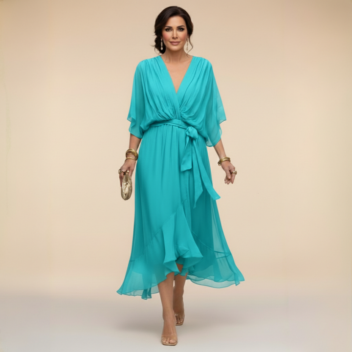Monica - Vestito con scollo a V