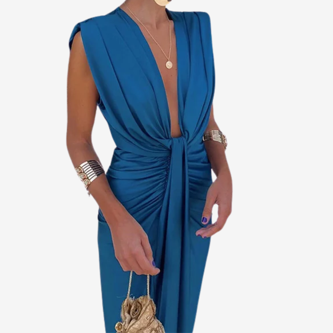 Assia™ Abito midi drappeggiato