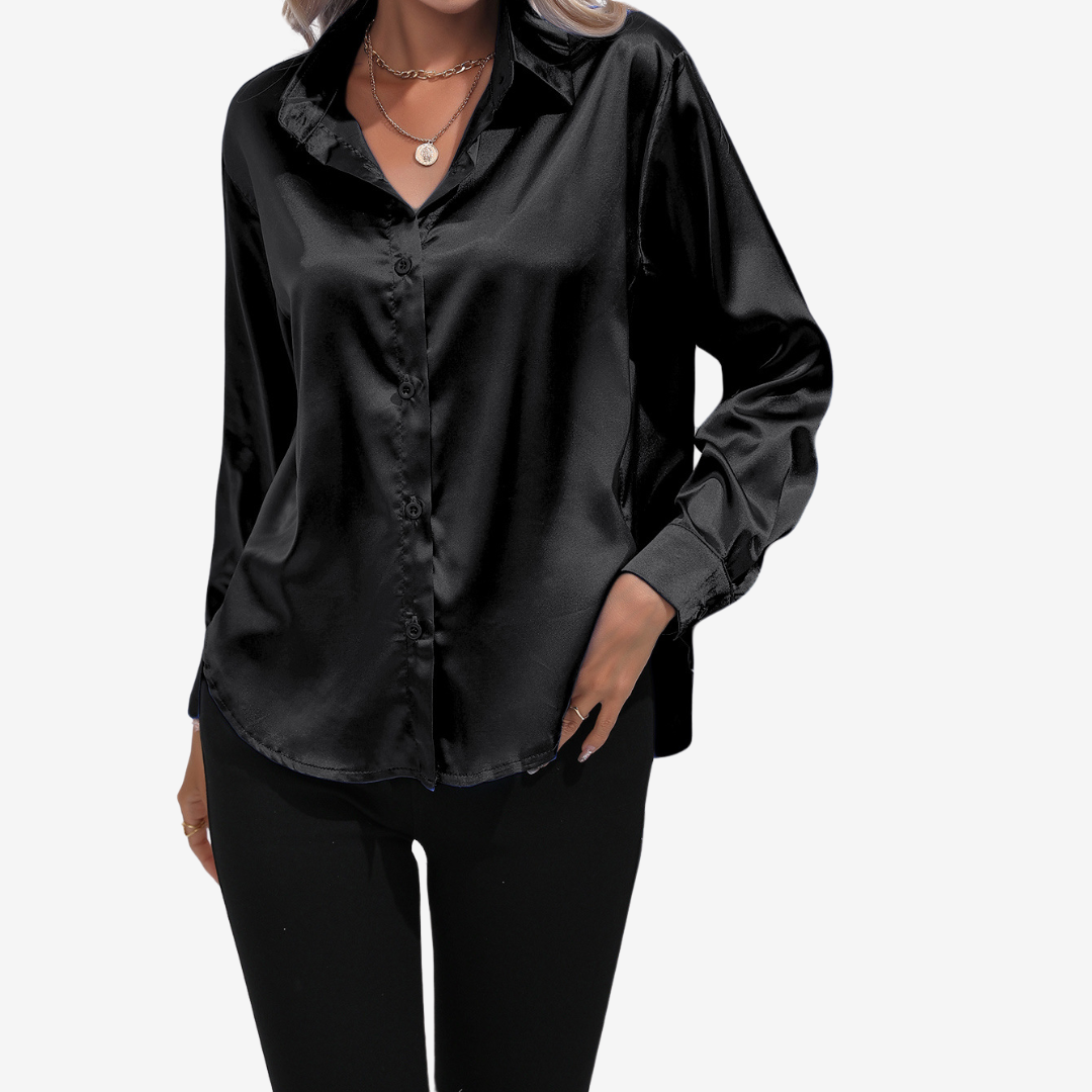 Alvira™ Elegante camicia di seta