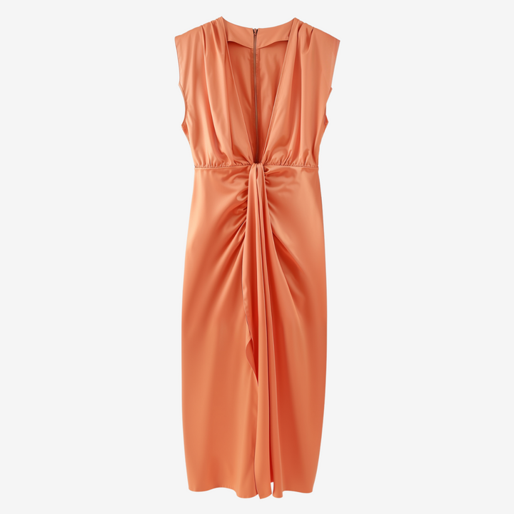 Assia™ Abito midi drappeggiato