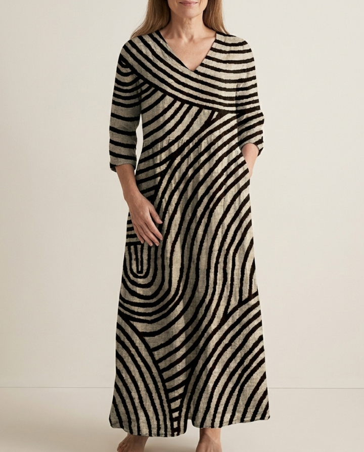 Fiona | Abito Midi Fluido ed Elegante