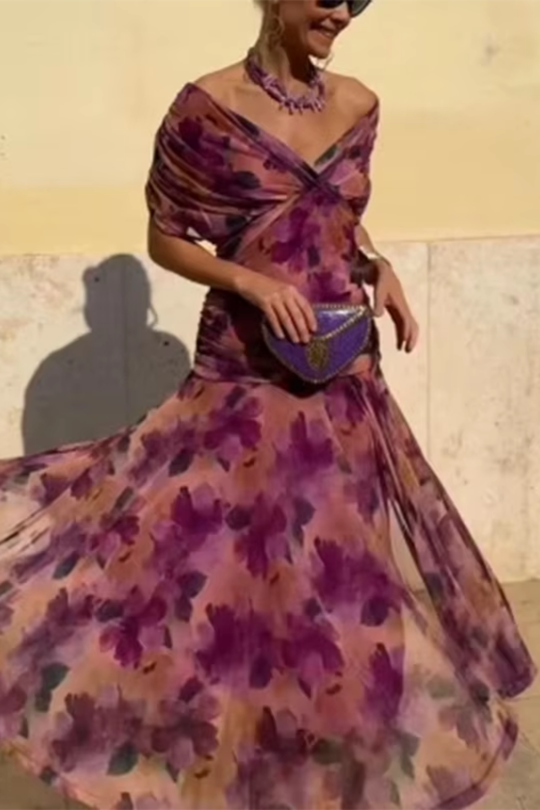 Louise™ Abito Lungo da Cerimonia Raffinato con Scollo a V