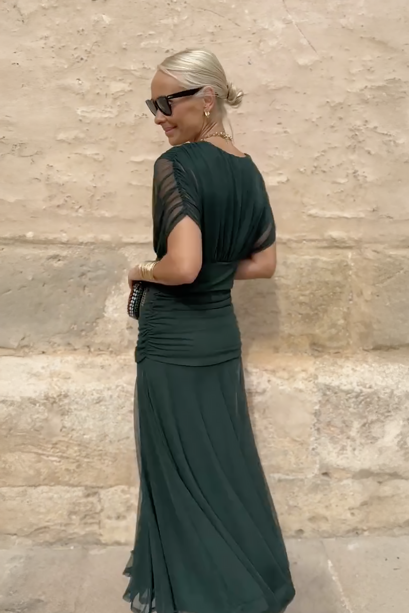 Louise™ Abito Lungo da Cerimonia Raffinato con Scollo a V