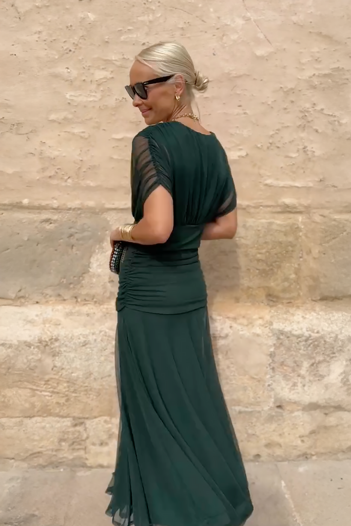 Louise™ Abito Lungo da Cerimonia Raffinato con Scollo a V