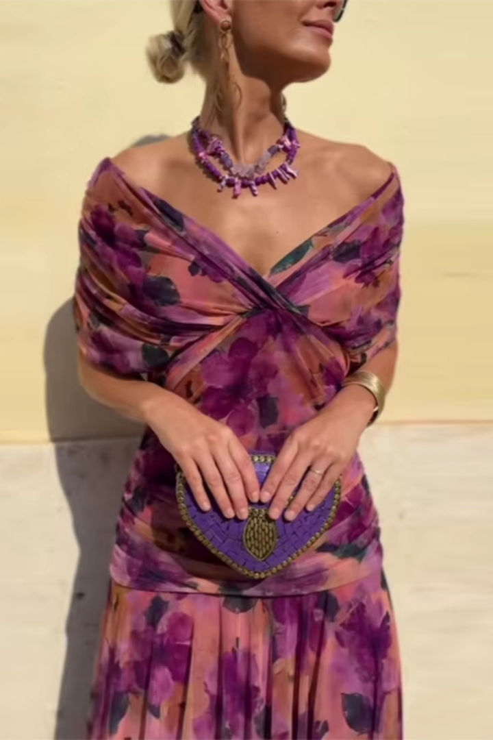 Louise™ Abito Lungo da Cerimonia Raffinato con Scollo a V
