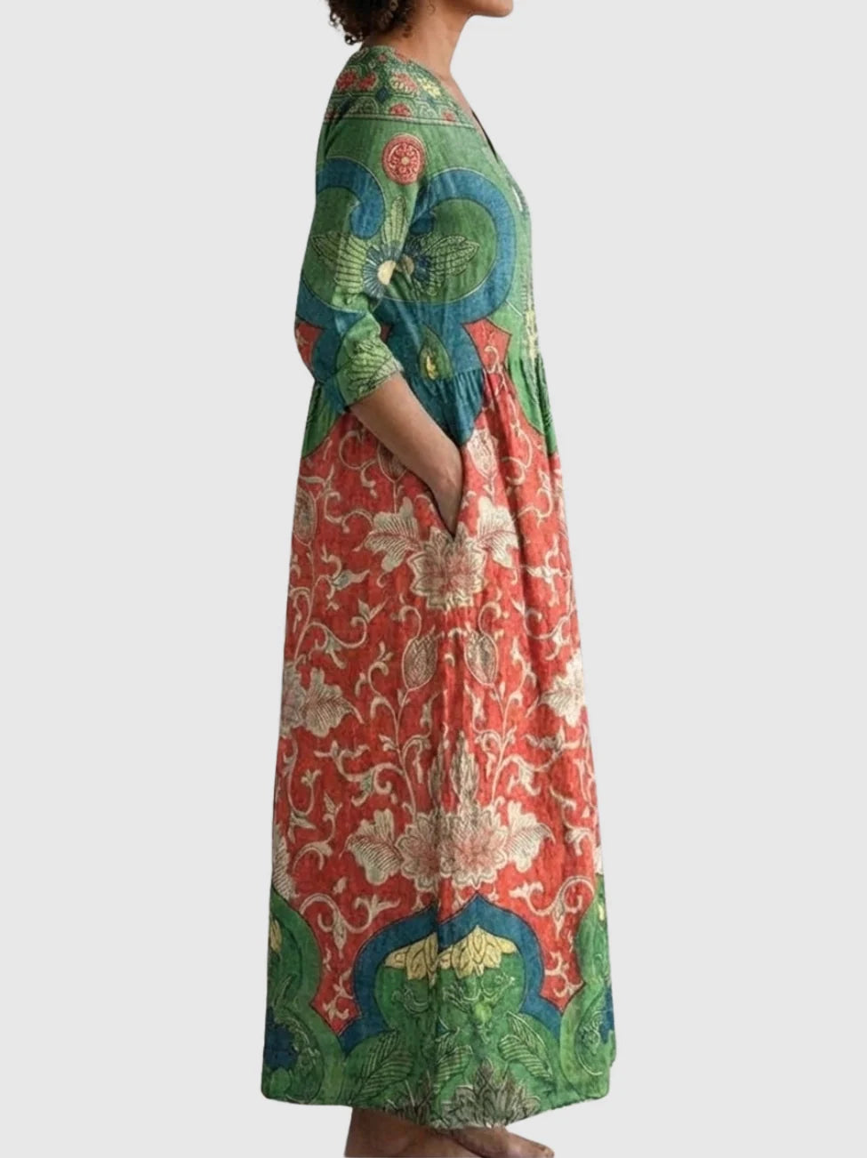 Elyressa™ | Abito Maxi Floreale Vintage