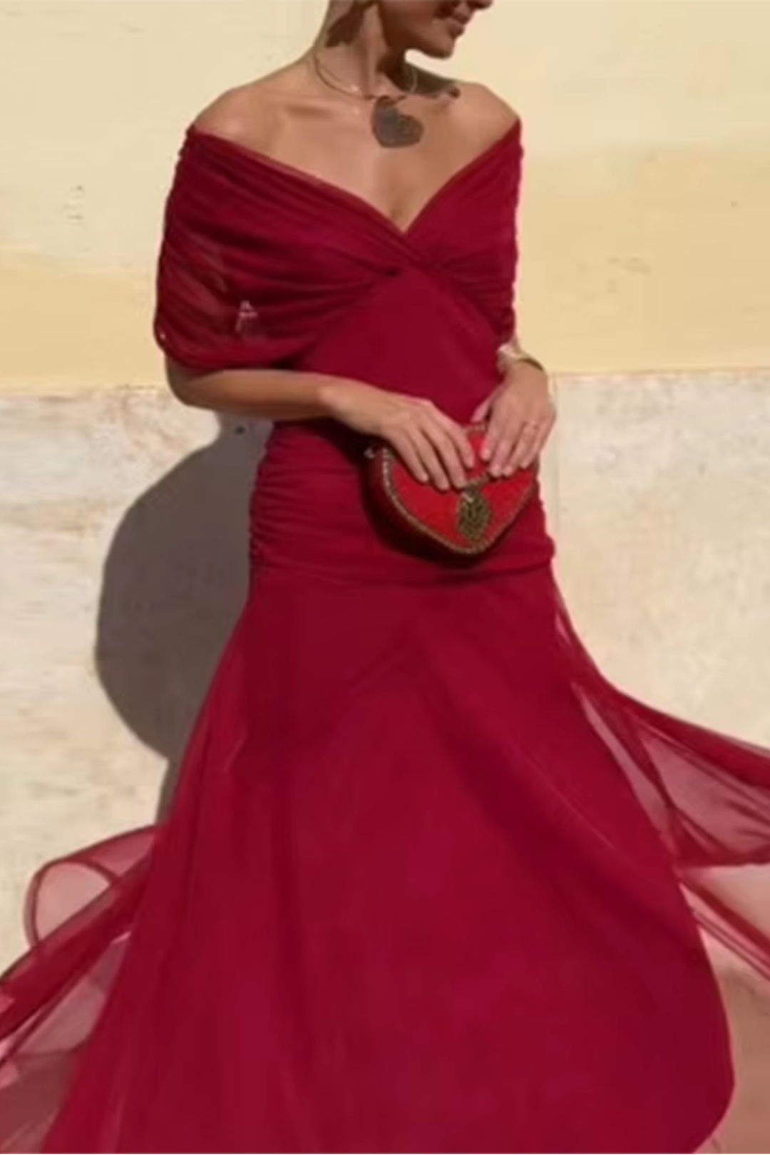 Louise™ Abito Lungo da Cerimonia Raffinato con Scollo a V