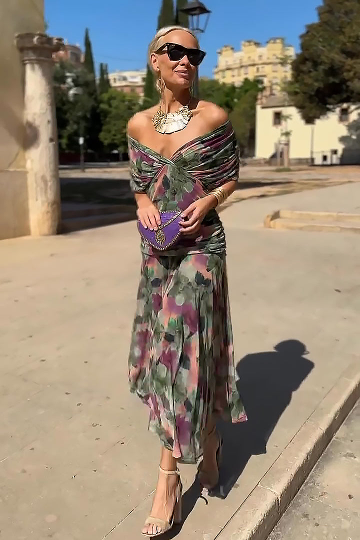 Louise™ Abito Lungo da Cerimonia Raffinato con Scollo a V