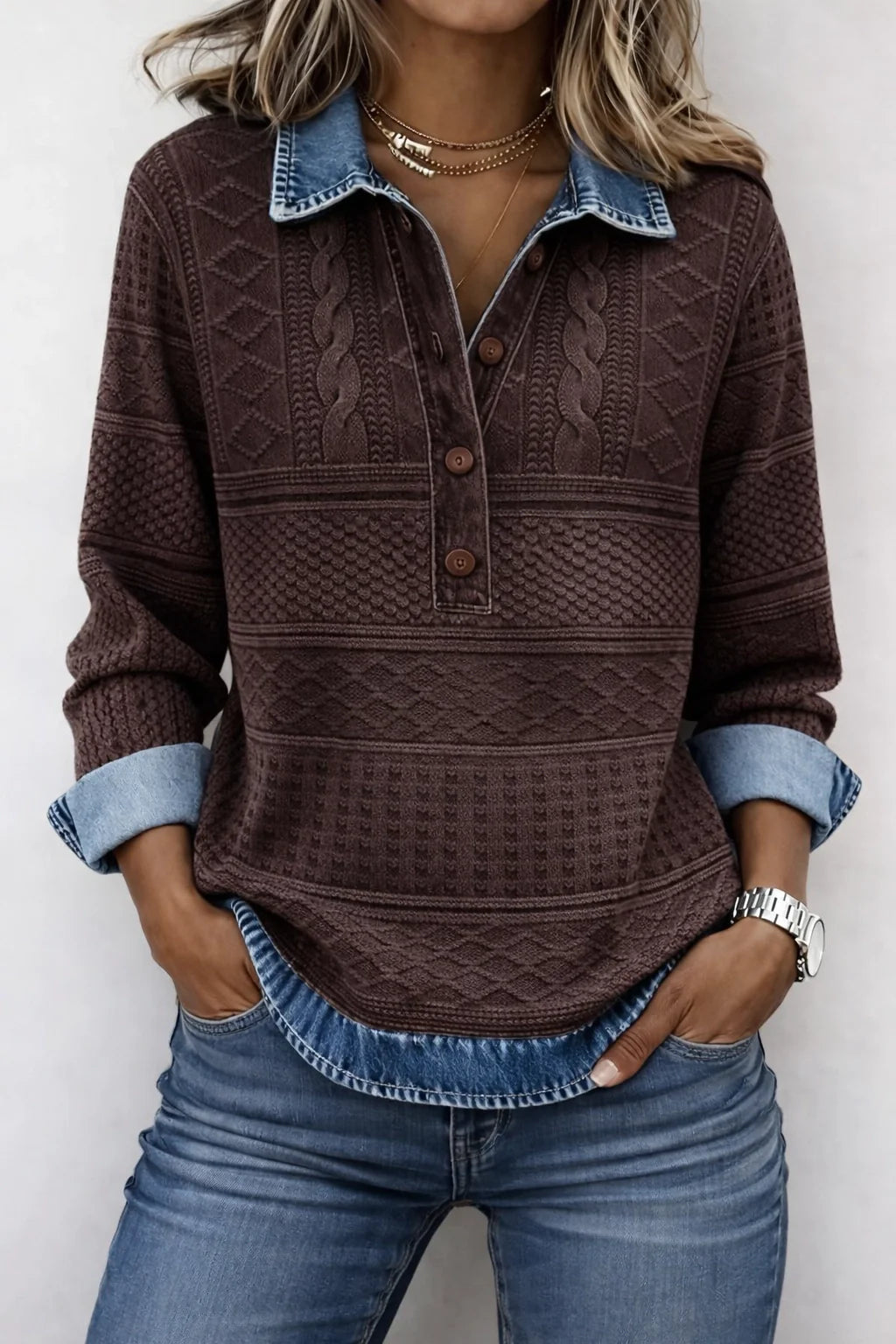 Lorenza™ | Maglia Casual Elegante con Bottoni