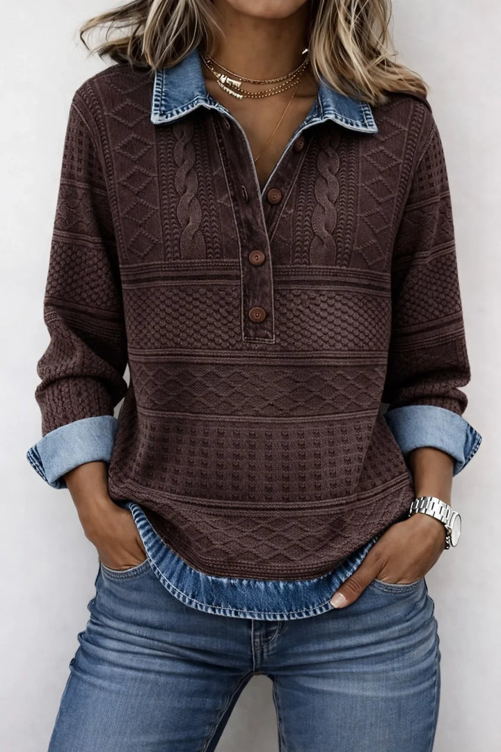 Lorenza™ | Maglia Casual Elegante con Bottoni