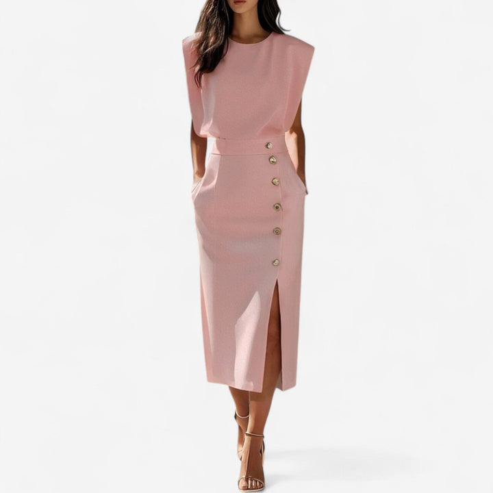 Stéphanie™ Tuta strutturata chic