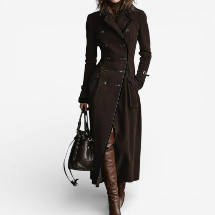 Nathaly™ Trench in pelle scamosciata