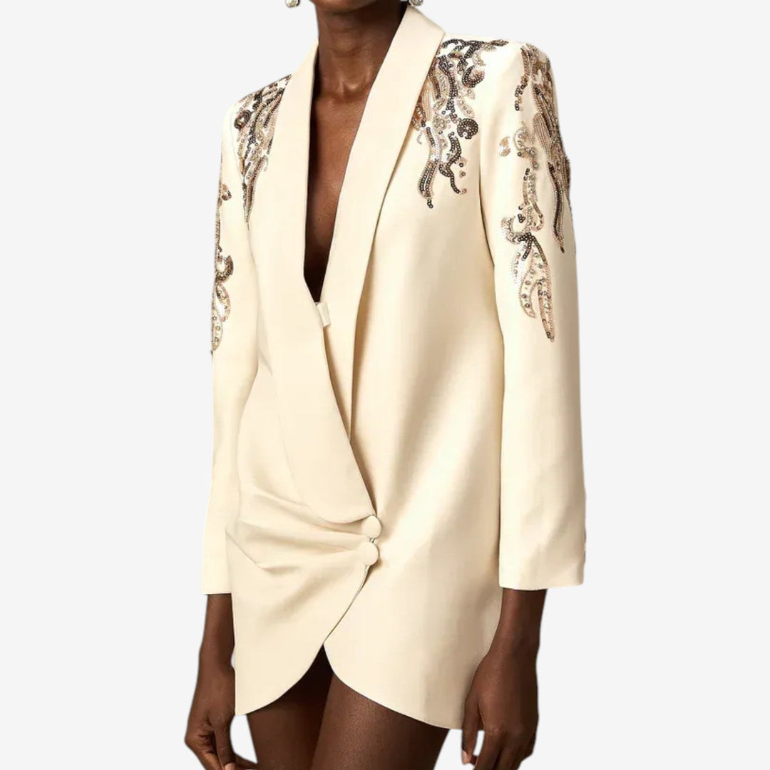 Giada™ Elegante Abito Ricamato